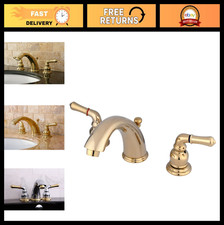 Widespread Bathroom Faucet 8-Inch Adjustable Center, Polished Brass Finish, Eleg