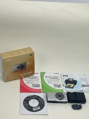 CANON PowerShot A2300 Silver 16 MP 5X Zoom Digital Camera with Battery & Charger