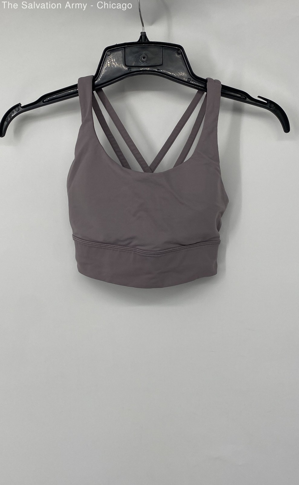 Lululemon Womens Purple Crossback Activewear Pullover Sports Bra Size Small