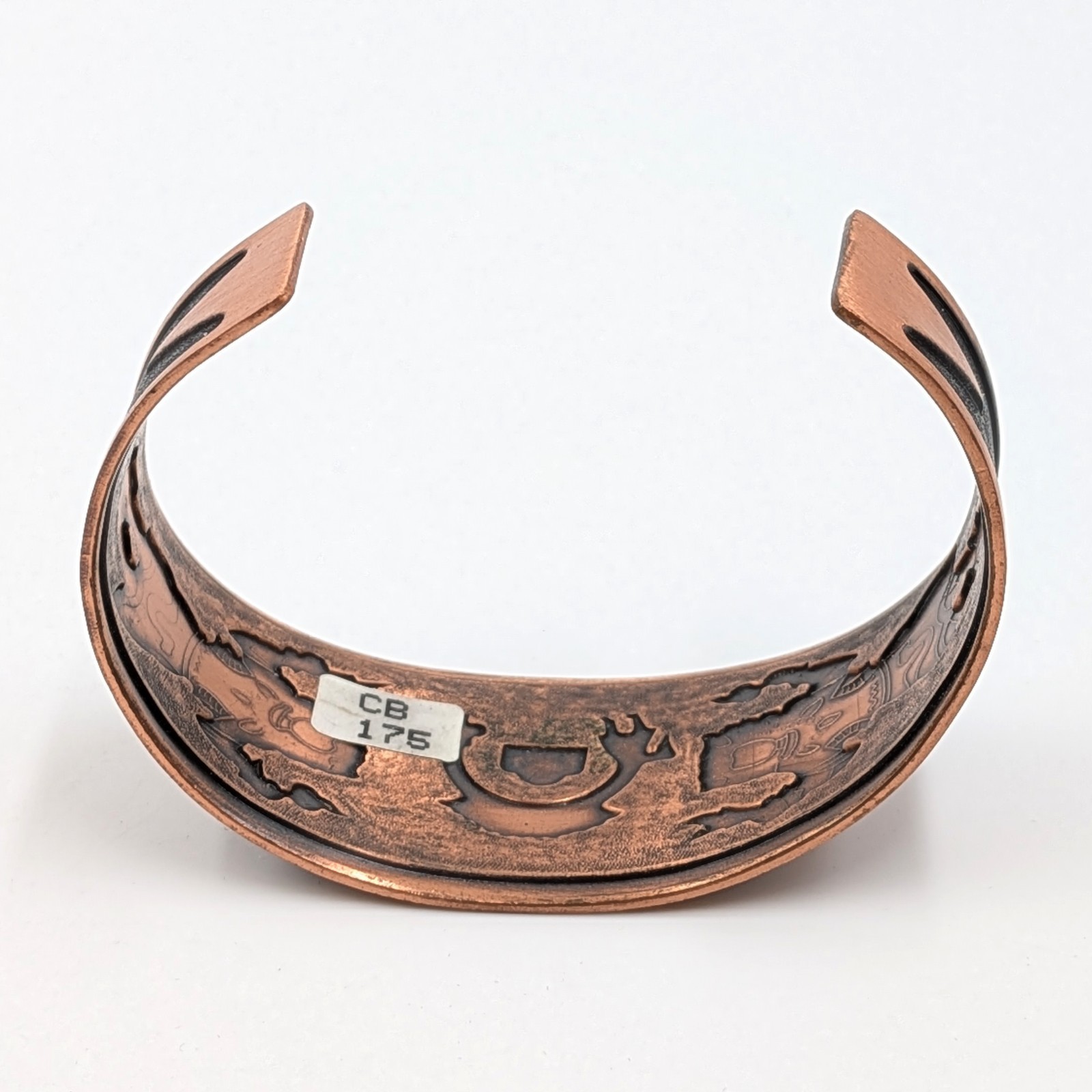 Solid Copper South Western Cuff Bracelet Wheeler … - image 10