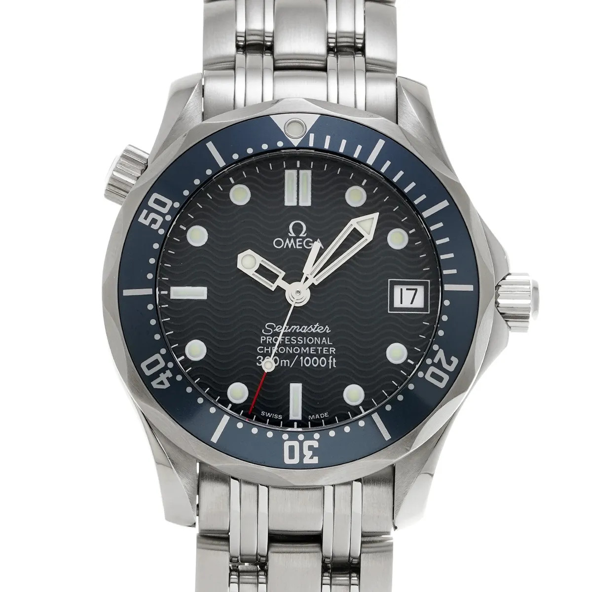 Omega Seamaster 2551.80 36.25mm Stainless Steel Blue Wristwatch #WW13695