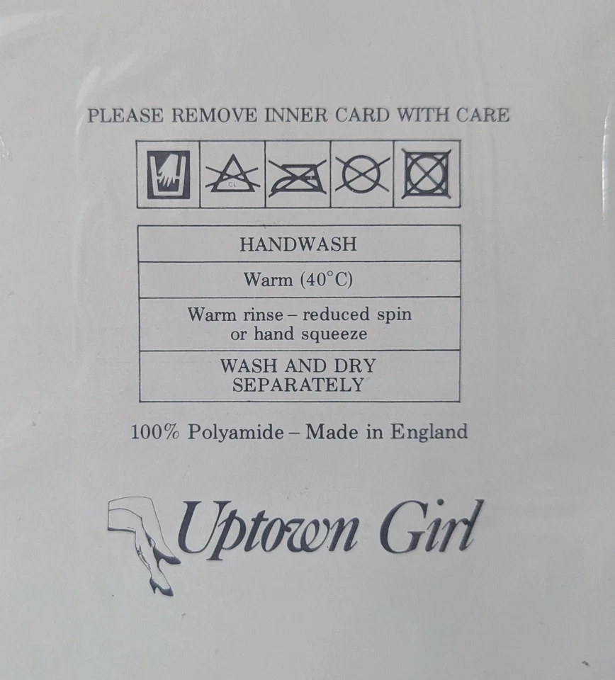 2 Paar englische Strapsstrümpfe one Size gemustert Vintage für Strumpfhalter - Bild 4 von 4