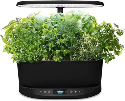AeroGarden Bounty Basic Black Indoor Garden with LED Grow Light Hydroponic