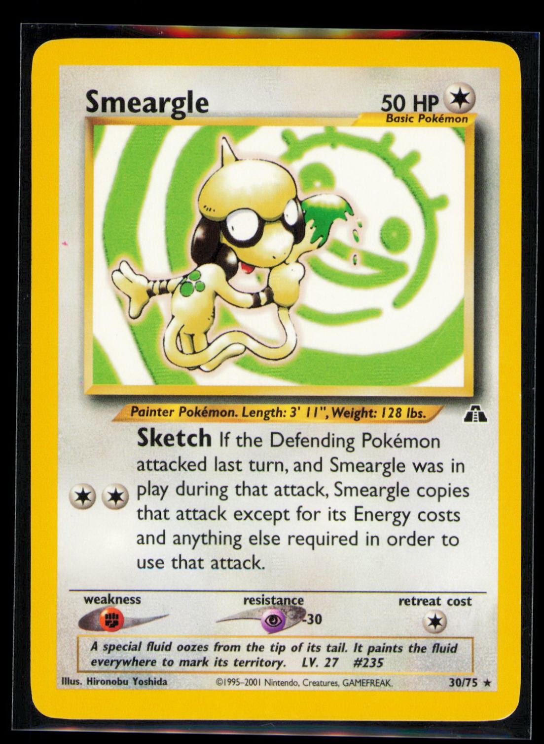 Smeargle (30) Unlimited Rare Neo Discovery 30/75 LP