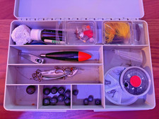 Fishing Tackle Job Lot Floats Weights Hooks Lures Accessories Tackle Box