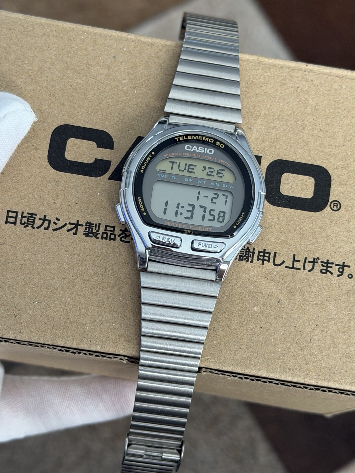Rare Vintage Casio Data Bank Telememo 50 DB-560 Men’s Digital Watch JDM 1980s