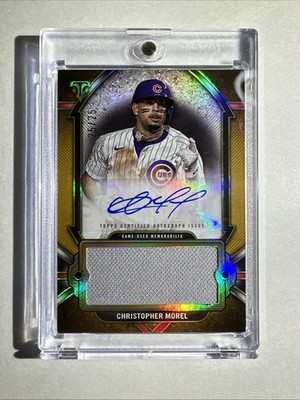 2024 Topps Triple Threads - Christopher Morel #AJR-MOR Gold /25 BOOKEND