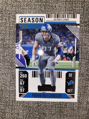 2024 Panini Contenders Football Aidan Hutchinson No. 34 - Detroit Lions