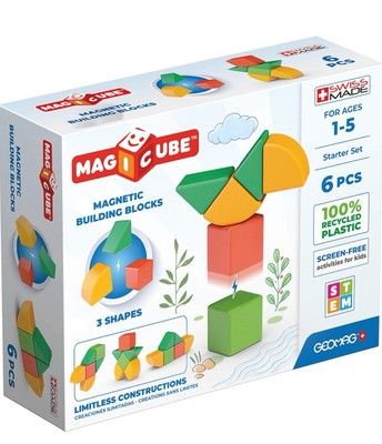 Magnetische Bausteine 6 Stück   Magnetic Building Blocks Lernspielzeug STEM