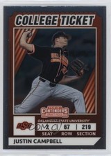 2022 Panini Elite Extra Edition College Tickets Optic Justin Campbell 0i4k