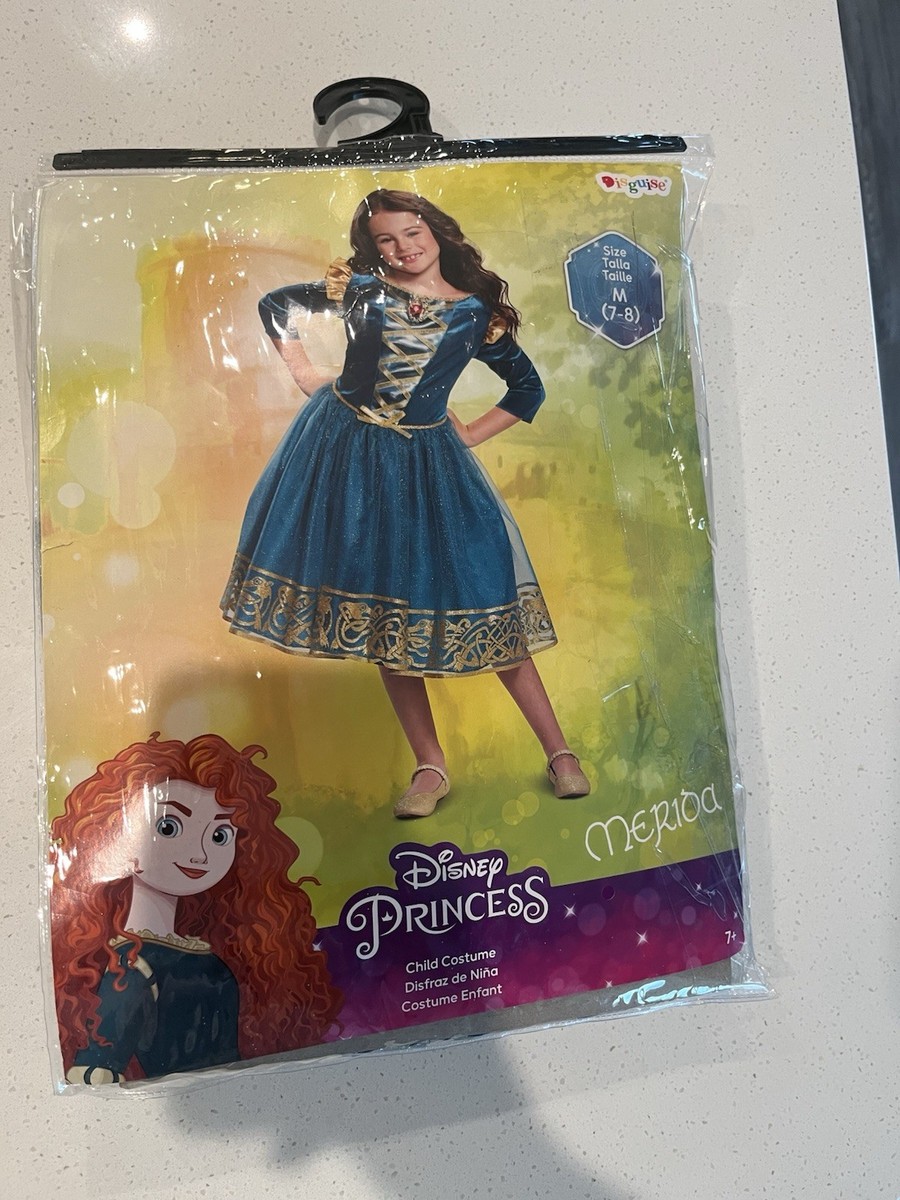 Disney Store Princess MERIDA Brave Dress Costume Size 7/8 Medium