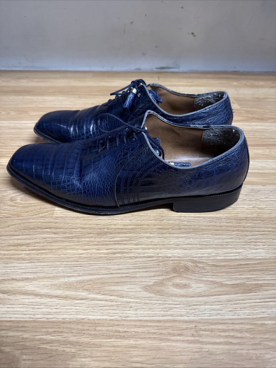 Marco Vicci Dress Shoes Mens Size 13 M Titus Croc Embossed  display picture 3