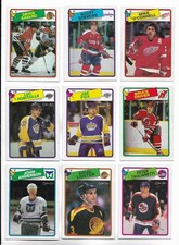 1988-89 OPC Hockey:Lot of 9 different