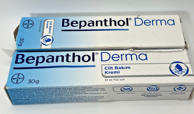 Bepanthol Derma Skin Care Cream   30g Tube   Face & Hand Moisturizer 2pack B72