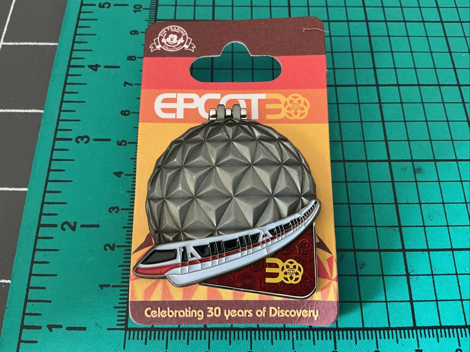 Disney World EPCOT CENTER 30th Anniversary Monorail Spaceship Earth Pin 2012