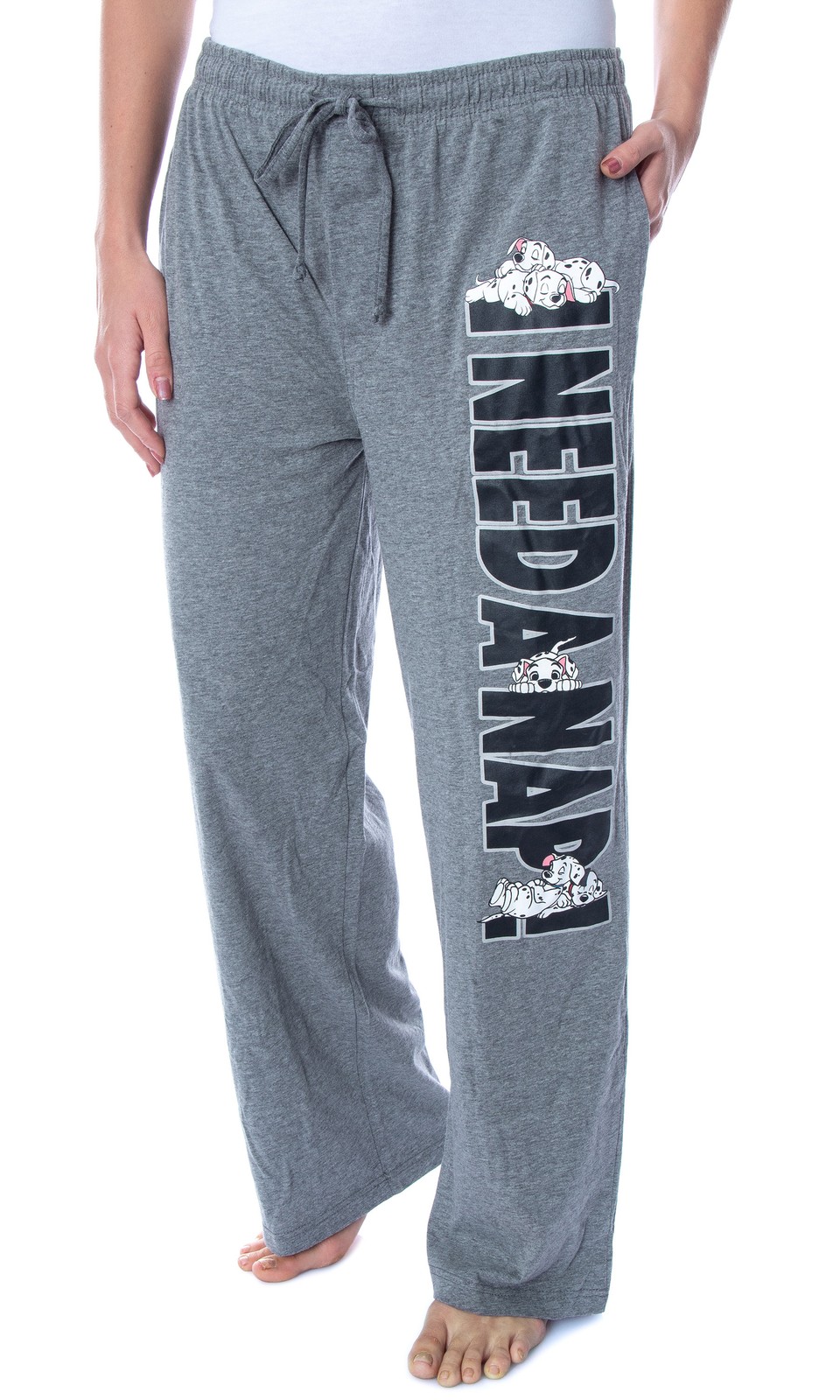 Pantalones de pijama de algodón al tacto suave I Need A Nap 101 para mujer Disney