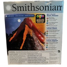 NEW Smithsonian Giant Volcano Kit Kids Multicolor Glow In The Dark Science STEM