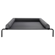 Uimoso Elevated Dog Bed with Pillow for Large Dogs, Portable Raised Cot XL Gray