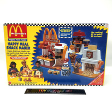 1993 Mattel McDonald's HAPPY MEAL MAGIC SNACK MAKER - Burger, Fry,  Drink Sets
