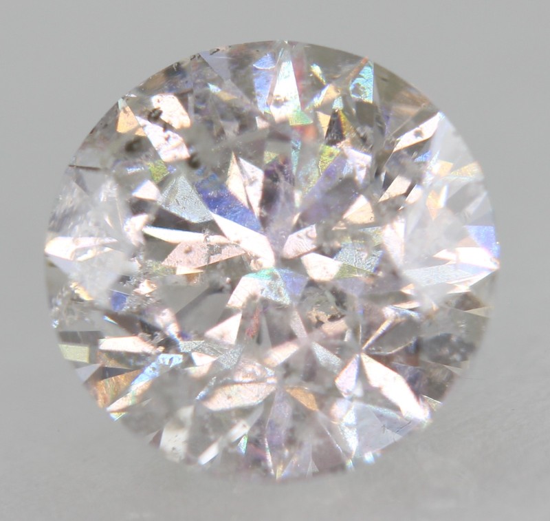 Certified 1.31 Carat D SI1 Round Brilliant Natural Enhanced MINED Diamond 6.82mm