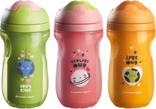 Insulated 9Oz Superstar Toddler Water Bottle, No Spill Sippy Cups for Toddlers 1