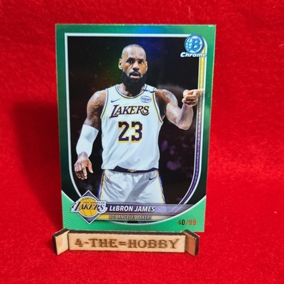 Topps 2025-26 Bowman Chrome LeBron James #BCV-121 Lakers Green 09/99