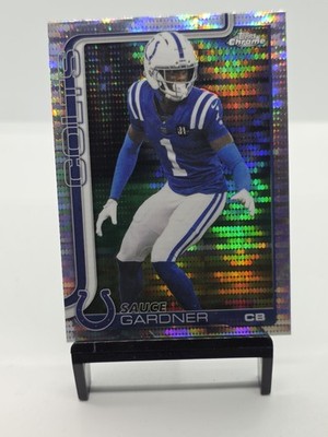 2025 Topps Chrome Sauce Gardner Pulsar Refractor Indianapolis Colts #242