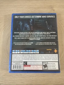 PS4 Until Dawn Until Dawn - Sony PlayStation 4