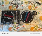 Technics SL-1200 Direct Drive DJ Turntable Pair w/ Slipmats Pitch Control