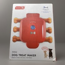 Dash Mini Dog Treat Maker Red Non Stick Surfa...
