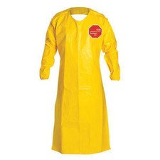 Disposable Apron, Polyethylene Coated High Density Polyethylene, Bound, 10 mil,