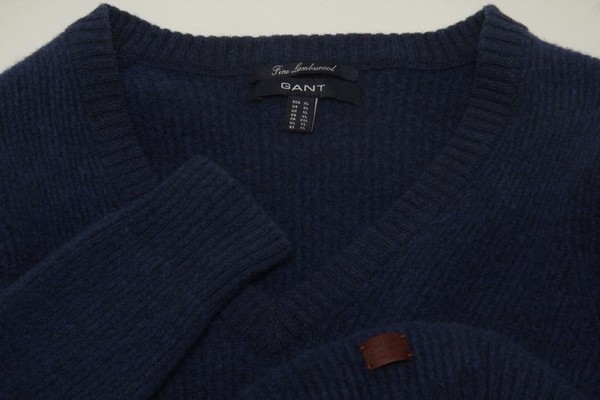 Women Gant Sweater Navy Wool 40 / L / 48