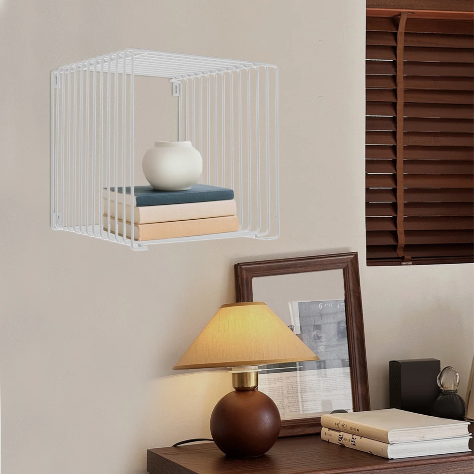 Side Table, Square Geometry Side Table, Linear Metal End Table - Image 4 of 4