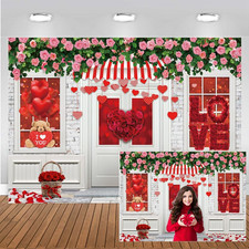 7x5 Ft Valentine's Day Photography Backdrop for Weddings and Parties
