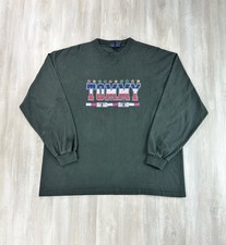 Vintage Tommy Hilfiger Shirt Size XL USA Made Star And Flag 80s Long Sleeve