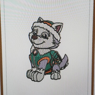 Personalized Embroidery Baby Blanket  Everest Paw Patrol Puppy 