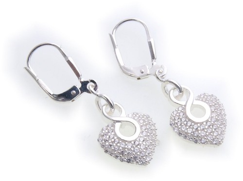 Femme Bracelet Avec 5 Breloques Argent Véritable 925 Pendentif Zircon Sterling