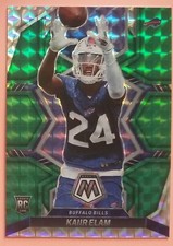 2022 Mosaic Kaiir Elam RC GREEN MOSAIC PRIZM Buffalo Bills #373