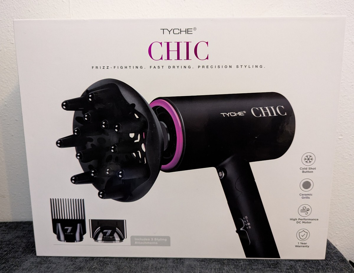 Frizz Fighting Tyche Hair Dryer Tyche Slim Foldable Chic Blow