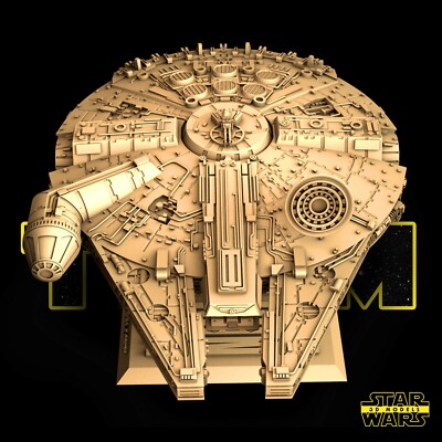 THE MILLENNIUM FALCON REPLICA Resin Model Kit Star Wars Statue Sculpture