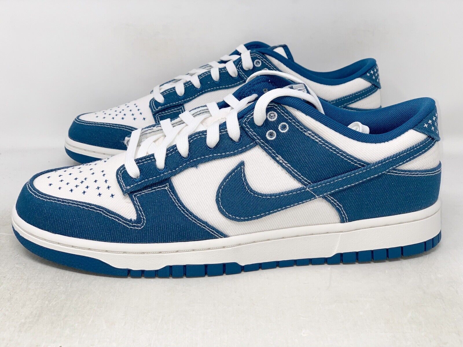 Nike Dunk Low Denim Industrial Blue Sashiko Sneaker, Size 12.5 BNIB  DV0834-101