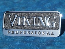 Viking Professional OEM 4.5" Metal Emblem Logo Badge Self Adhesive Nameplate