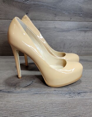Kelsi Dagger Women's Linzy Pump Size 8.5 Platform Heels Nude Tan MRSP $150 