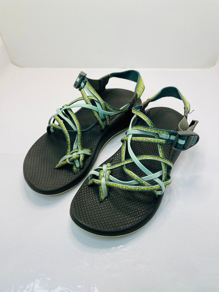 Chaco ZX3 Green Turquoise Sandals W10 UK