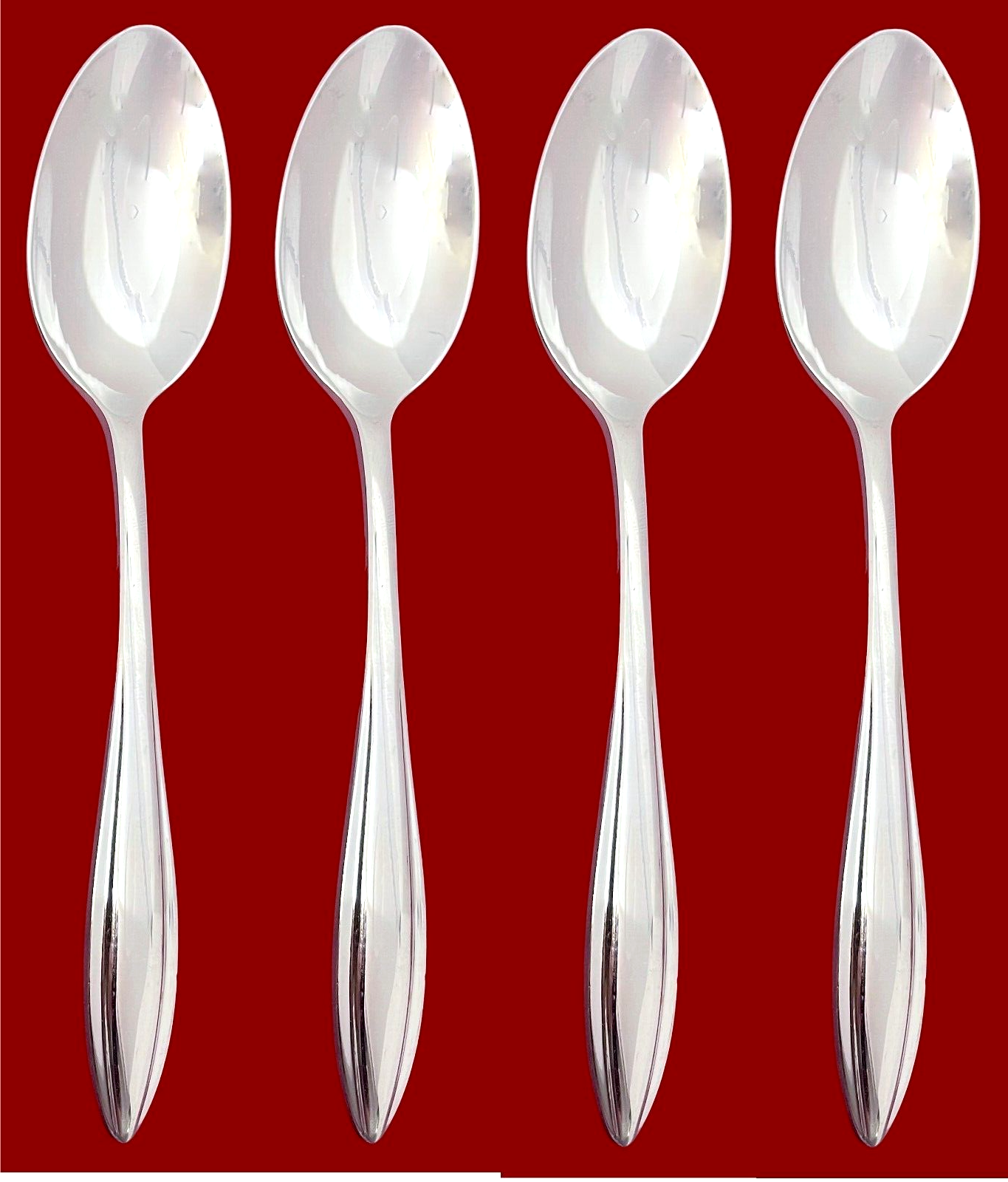 Lenox SCULPT 18/10 Stainless Flatware Set of 4 Place Oval Soup Spoons eBay