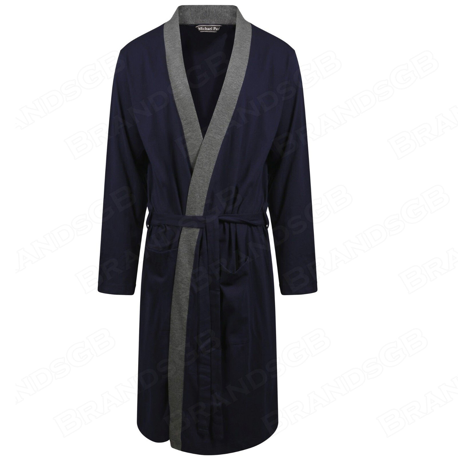 MEN'S DRESSING GOWN LIGHTWEIGHT JERSEY KIMONO ROBE WRAP SIZES M3XL eBay