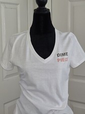 womens fitted v neck graphic t shirt