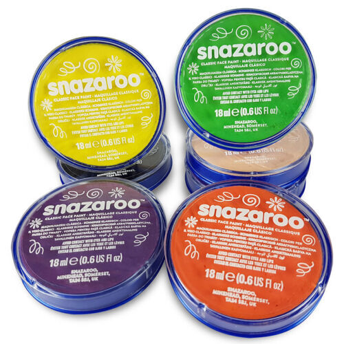 Snazaroo Pintura Facial/Pintura Corporal, 18 ml, Maquillaje de Color Clásico, Vestido Elegante de Fiesta