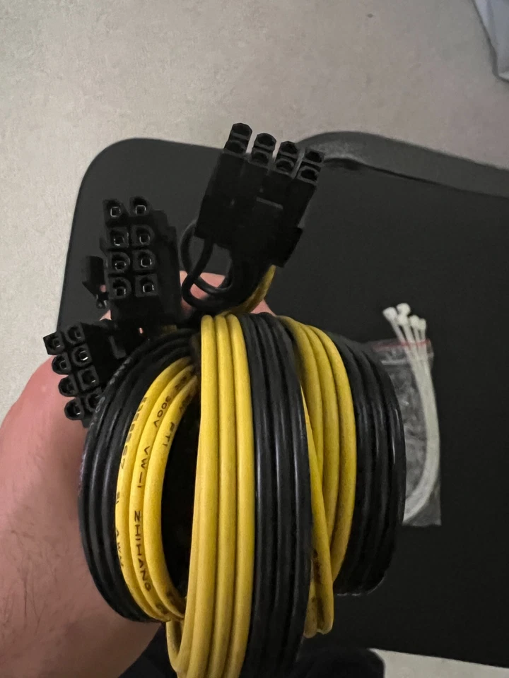 8 pack PCIE 6 Pin to PCI-E 8 Pin (6+2) Pin Male GPU Power Cable Splitter 50CM - Image 4 of 4