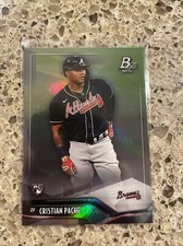 2021 Bowman Platinum Cristian Pache #23 Premium MLB Rookie Card Braves Baseball